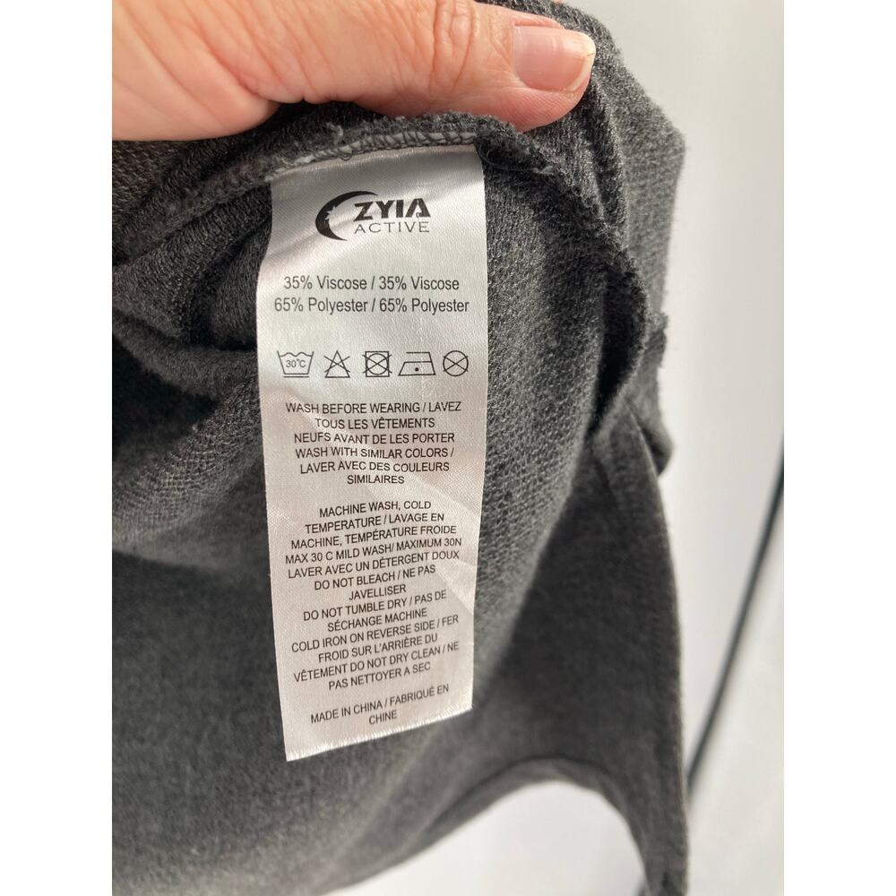 Zyia active Gray Pocket Long Soft Viscose Hoodie Lounge Women’s XL Comfy - Picture 8 of 13